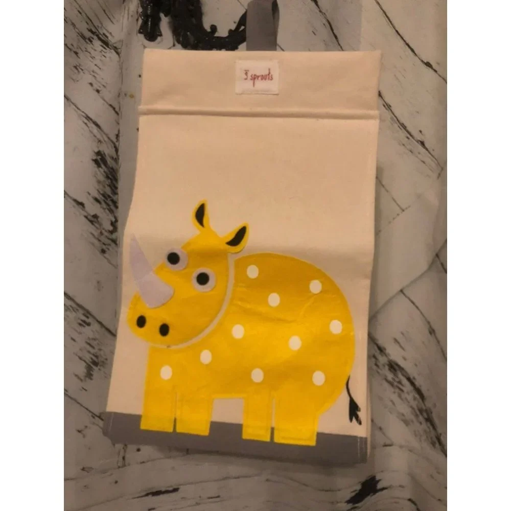 3 spouts diaper caddy yellow rhino